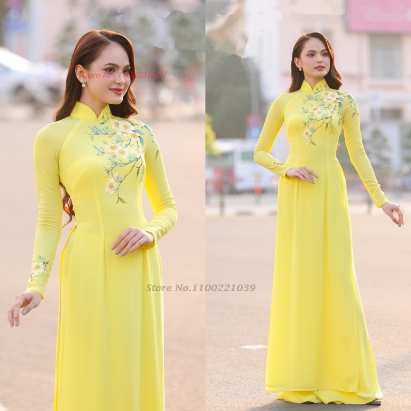 Ao Dai Vietnam Dress - ﻿ 2026 التقليدية آو داي تحسين
