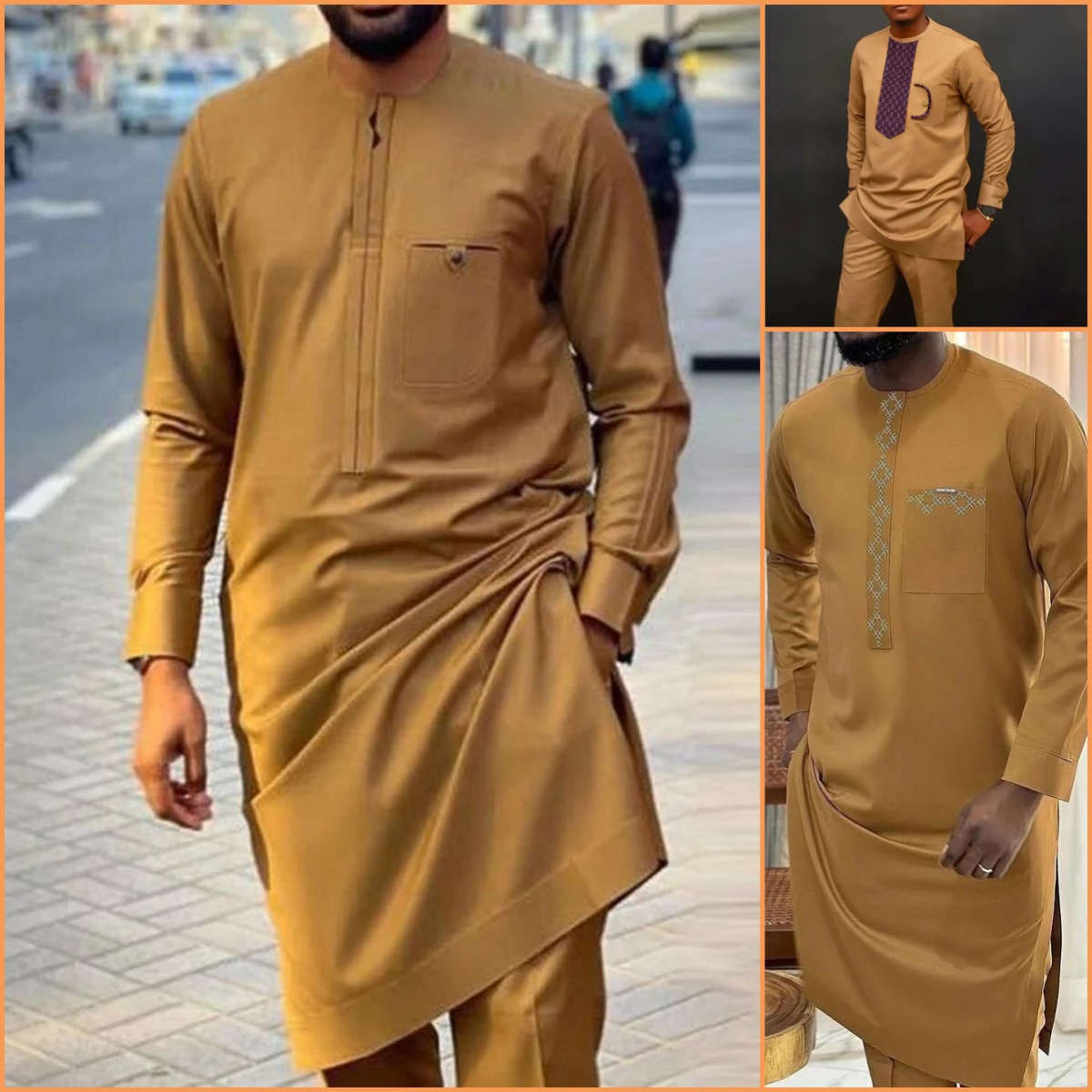 Dashiki Shirt Men - بدلة داشيكي تقليدية أفريقي للرجال ،