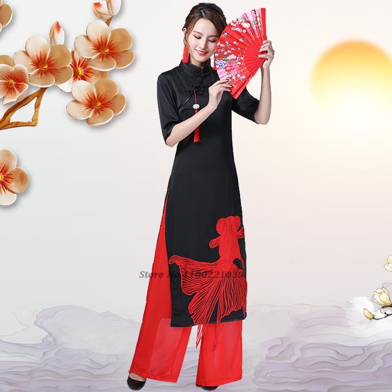 Ao Dai Vietnam Dress - 2026 طقم فستان تشيباو فيتنامي عتيق