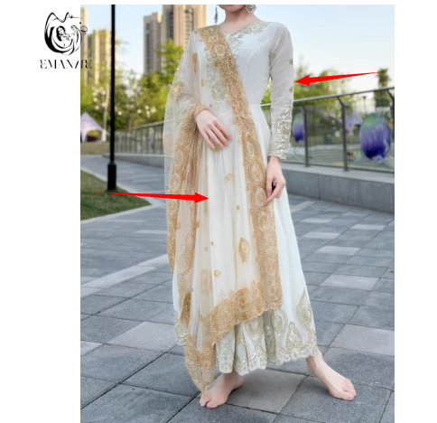 ملابس هندية تقليدية للنساء زي  - مراجعة Salwar Kameez Set وسعره