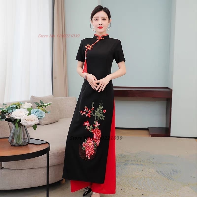 طقم فستان أوداي تقليدي فيتنامي - مراجعة Ao Dai Vietnam Dress وسعره