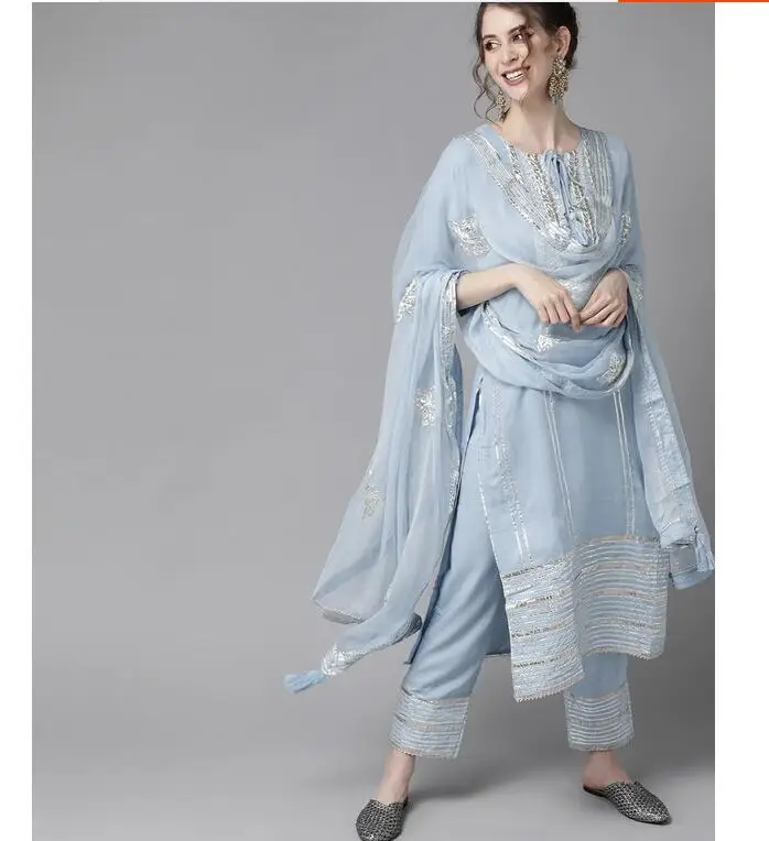 ملابس نسائية مطرزة على الطراز  - مراجعة Salwar Kameez Set وسعره