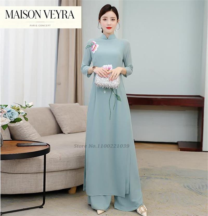 فستان أوداي فيتنامي 2026، طقم  - مراجعة Ao Dai Vietnam Dress وسعره