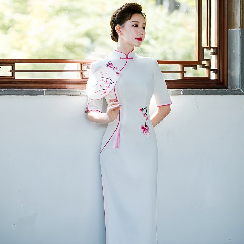 امرأة Aodai فيتنام فستان قصير  - مراجعة Ao Dai Vietnam Dress وسعره