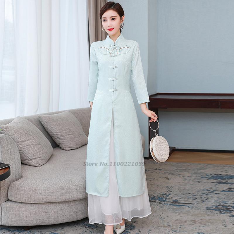 2026 طقم فستان وبنطلون نسائي ت - مراجعة Ao Dai Vietnam Dress وسعره