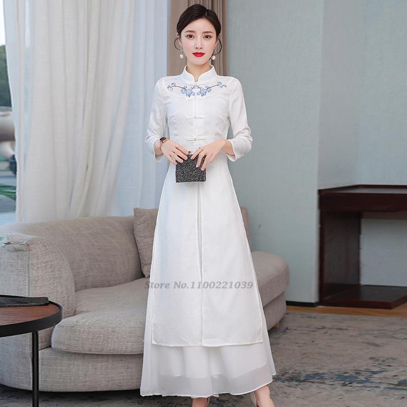 2026 طقم فستان وبنطلون نسائي ت - مراجعة Ao Dai Vietnam Dress وسعره
