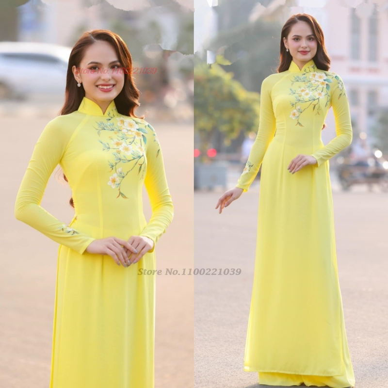  2026 التقليدية آو داي تحسين  - مراجعة Ao Dai Vietnam Dress وسعره