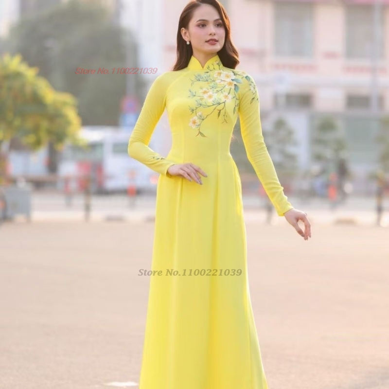  2026 التقليدية آو داي تحسين  - مراجعة Ao Dai Vietnam Dress وسعره