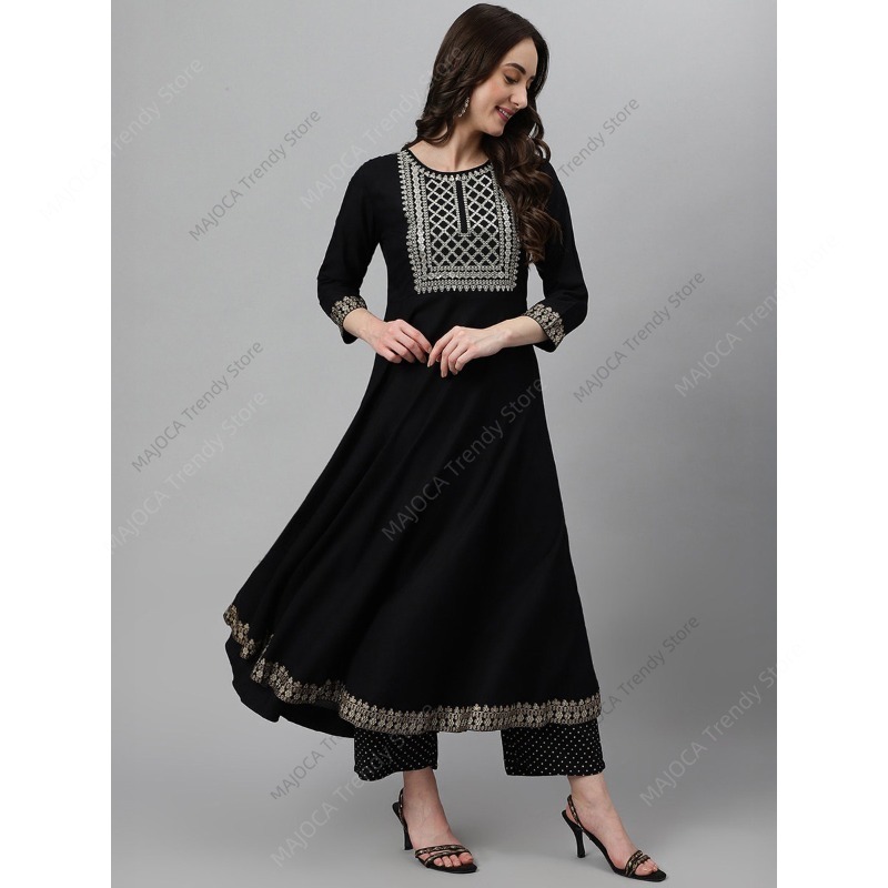 طقم كورتا وبنطلون أسود من الرا - مراجعة Salwar Kameez Set وسعره