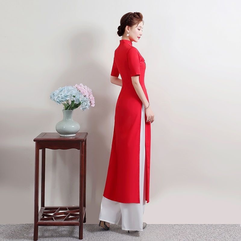 الصيف النساء التقليدية فيتنام  - مراجعة Ao Dai Vietnam Dress وسعره