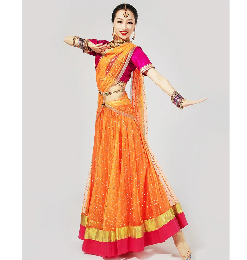 زي رقص هندي للعروض، تصميم ضيق، - مراجعة Salwar Kameez Set وسعره