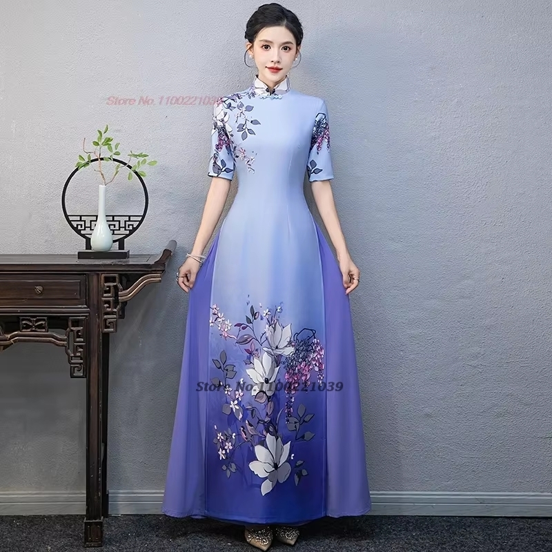فستان سهرة 2026 بتصميم فيتنامي - مراجعة Ao Dai Vietnam Dress وسعره