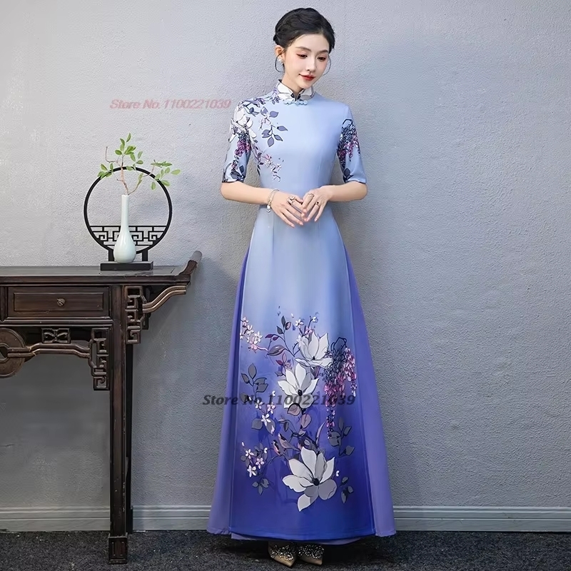 فستان سهرة 2026 بتصميم فيتنامي - مراجعة Ao Dai Vietnam Dress وسعره