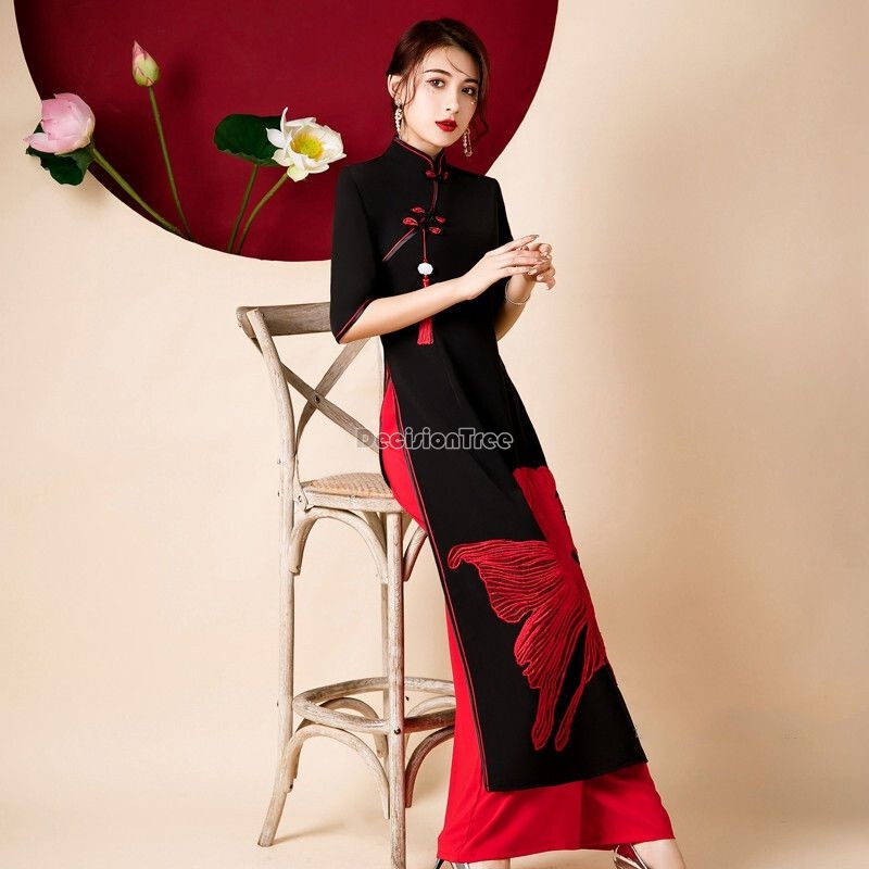 فستان تشيباو فيتنامي كلاسيكي أ - مراجعة Ao Dai Vietnam Dress وسعره