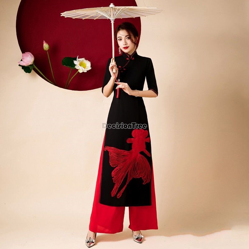 فستان تشيباو فيتنامي كلاسيكي أ - مراجعة Ao Dai Vietnam Dress وسعره