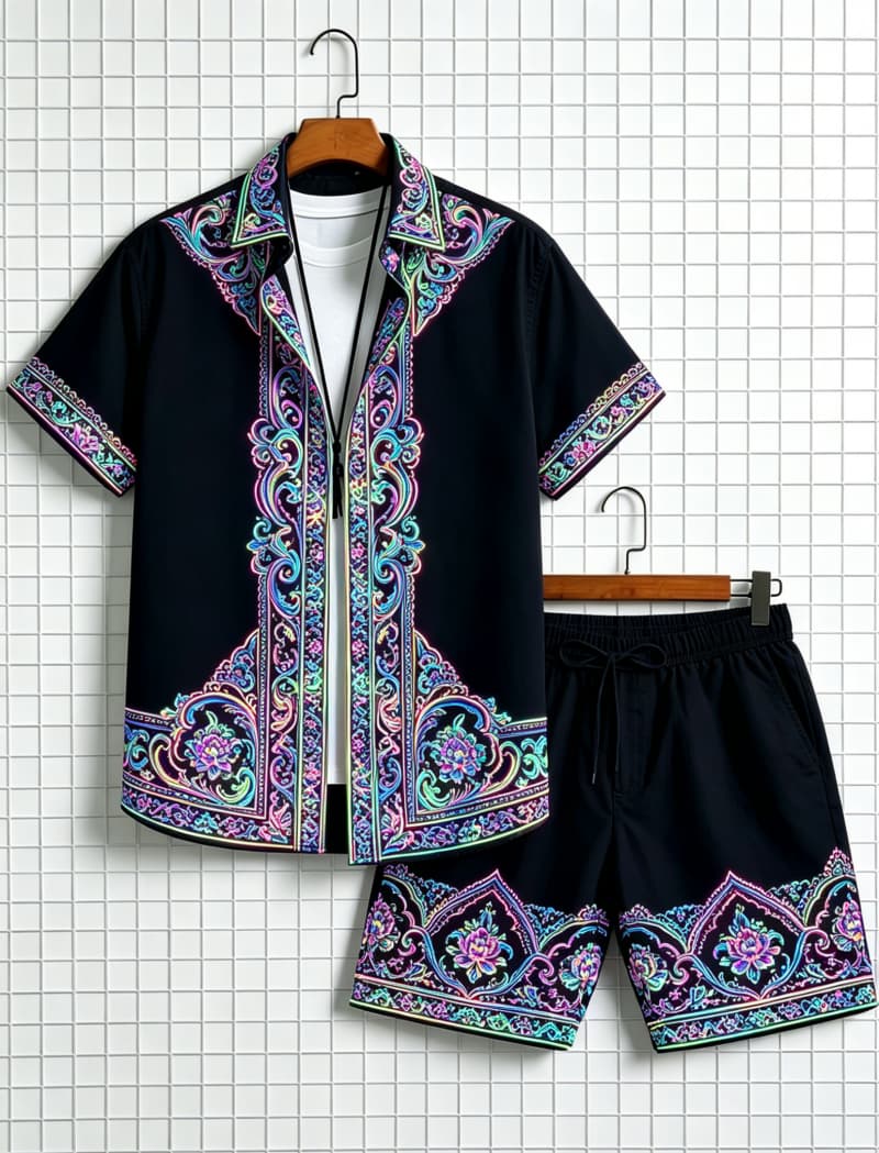 طقم قميص رجالي بأكمام قصيرة وش - مراجعة Ethnic Fashion وسعره