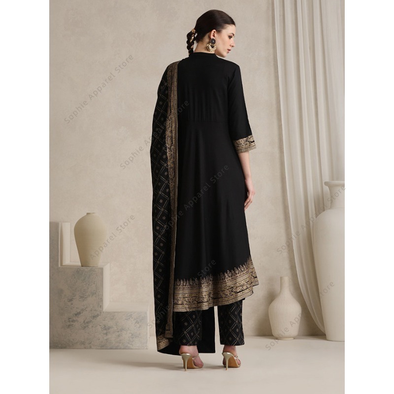 طقم بدلات نسائية قطنية أنيقة ب - مراجعة Salwar Kameez Set وسعره