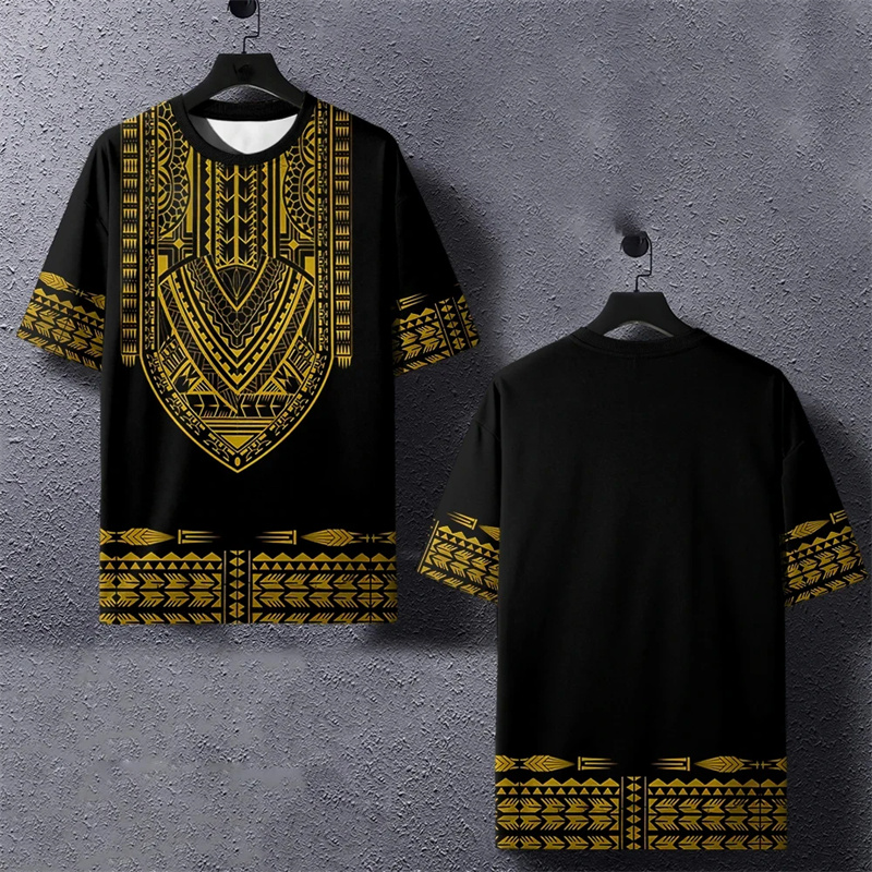 تيشيرت رجالي هاراجو ثلاثي الأب - مراجعة Dashiki Shirt Men وسعره
