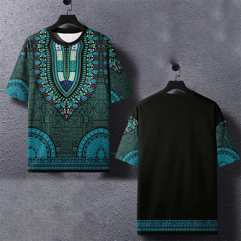 تيشيرت رجالي هاراجو ثلاثي الأب - مراجعة Dashiki Shirt Men وسعره