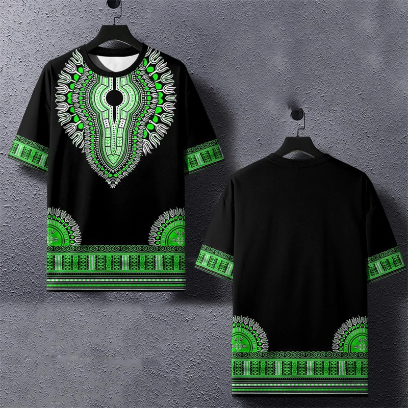 تيشيرت رجالي هاراجو ثلاثي الأب - مراجعة Dashiki Shirt Men وسعره