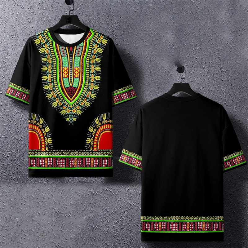 تيشيرت رجالي هاراجو ثلاثي الأب - مراجعة Dashiki Shirt Men وسعره