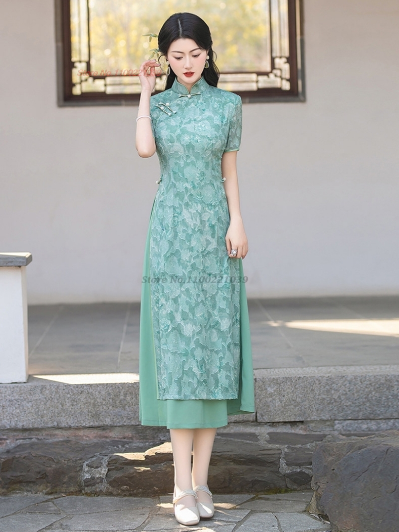  فستان أوداي فيتنامي تقليدي 2 - مراجعة Ao Dai Vietnam Dress وسعره